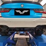 BMW 3 Series (G chassis) Titanium Downpipe / Cat-back, catless — 12