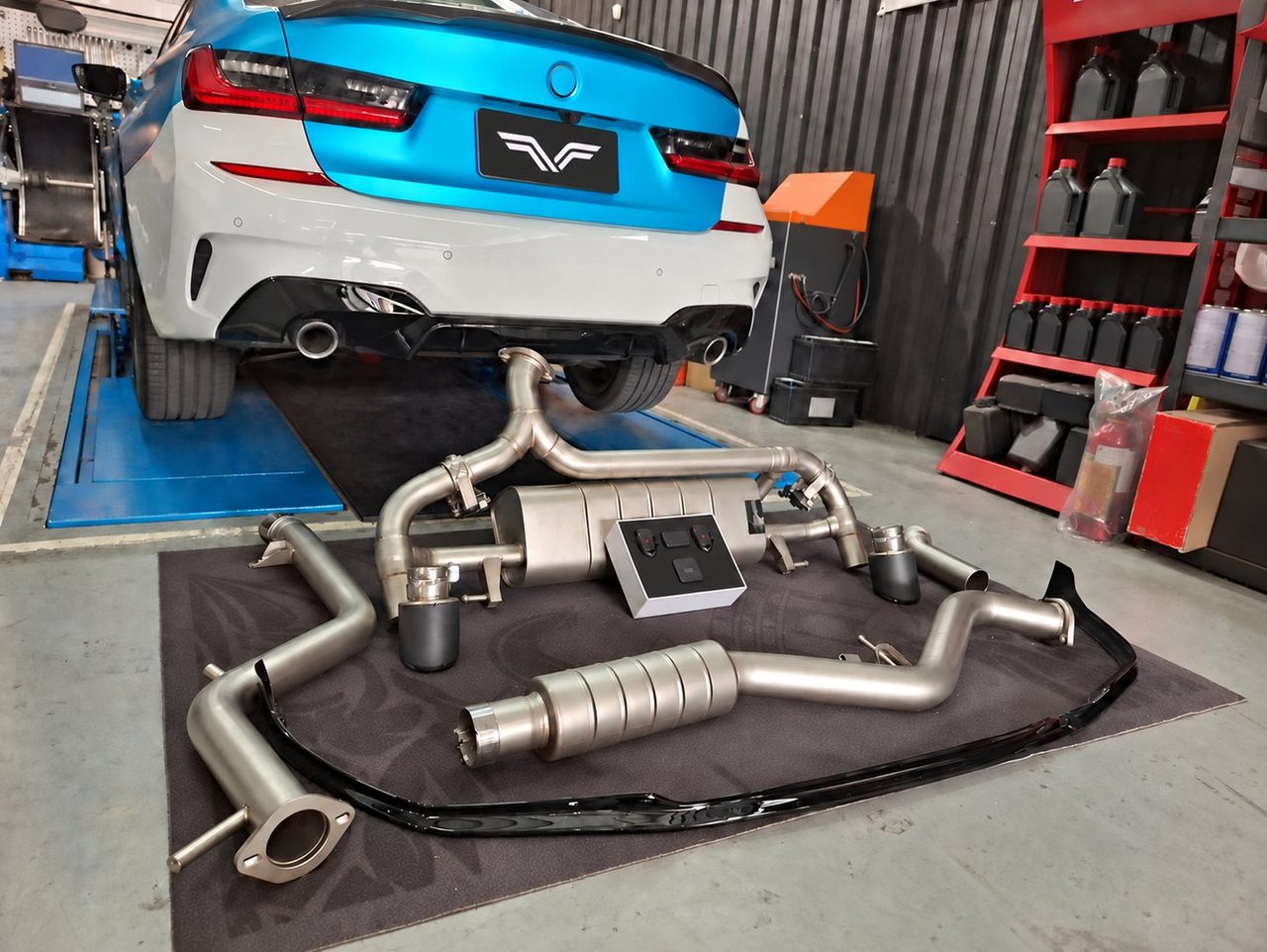 BMW 3 Series (G chassis) Downpipe / Cat-Back aus Titan, ohne Kat