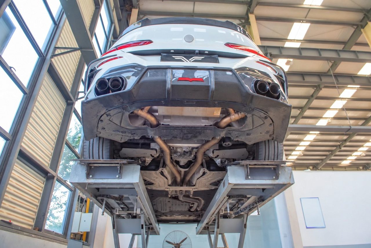 BMW 840i 3.0T Cat-Back, Vierrohr M8-Stil