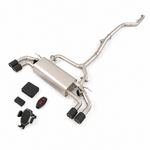BMW G38 530Li Cat-back, carbon fibre tips — 10