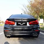 BMW G38 530Li Cat-back, carbon fibre tips — 13