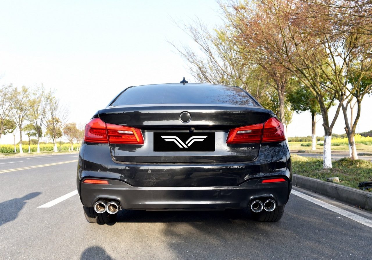 BMW G38 530Li Cat-Back, Carbon-Endrohre