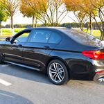 BMW G38 530Li Cat-back, carbon fibre tips — 2