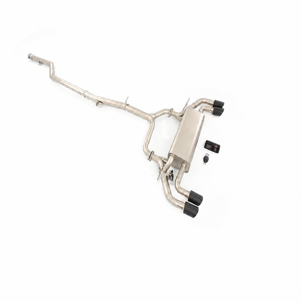 BMW G38 530Li Cat-Back, Carbon-Endrohre