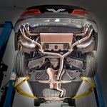 BMW G38 530Li Cat-back, carbon fibre tips — 7