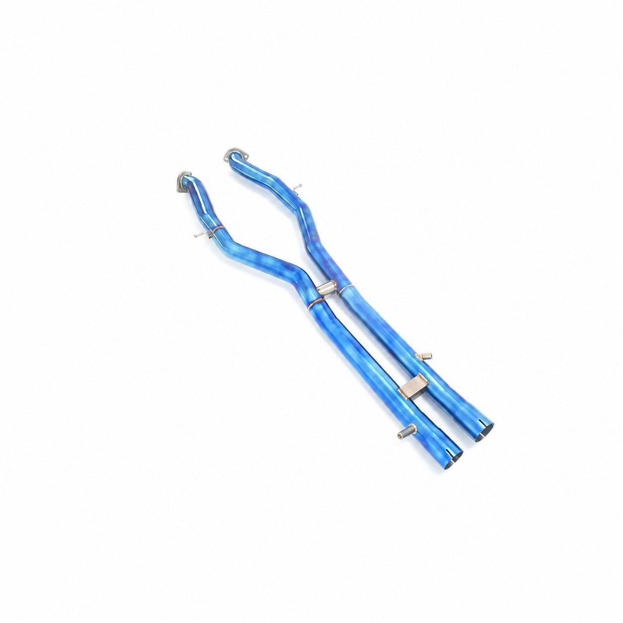 BMW G80 M3 Titanium Cat-back, blue finish