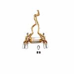 BMW M2C 3.0T Titanium Cat-back, gold finish — 7