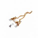 BMW M2C 3.0T Titanium Cat-back, gold finish