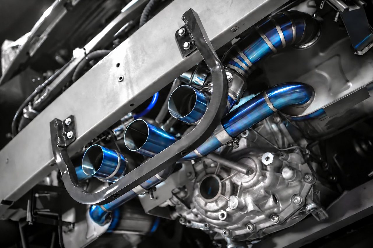 Ferrari 458 Abgasanlage aus Titan
