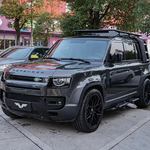 Land Rover Defender Stainless Cat-back, quad square tips — 10