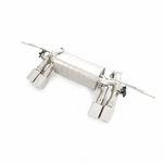 Land Rover Defender Stainless Cat-back, quad square tips — 12