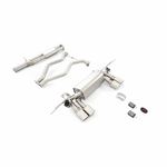 Land Rover Defender Stainless Cat-back, quad square tips — 15