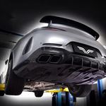 Mercedes-AMG GT50 Titanium Cat-back, purple finish — 13