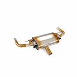 Mercedes-Benz A35 Titanium Cat-back, gold finish — 5