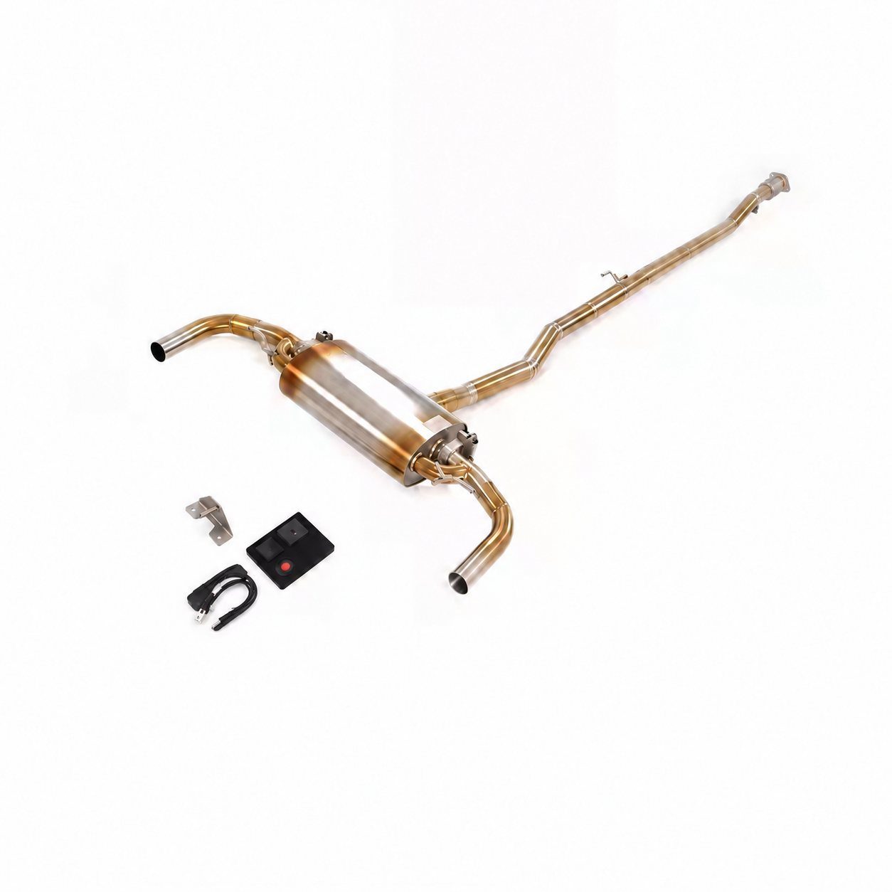 Mercedes-Benz A35 Titanium Cat-back, gold finish