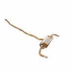 Mercedes-Benz A35 Titanium Cat-back, gold finish — 2