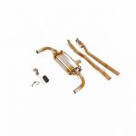 Mercedes-Benz A35 Titanium Cat-back, gold finish — 3