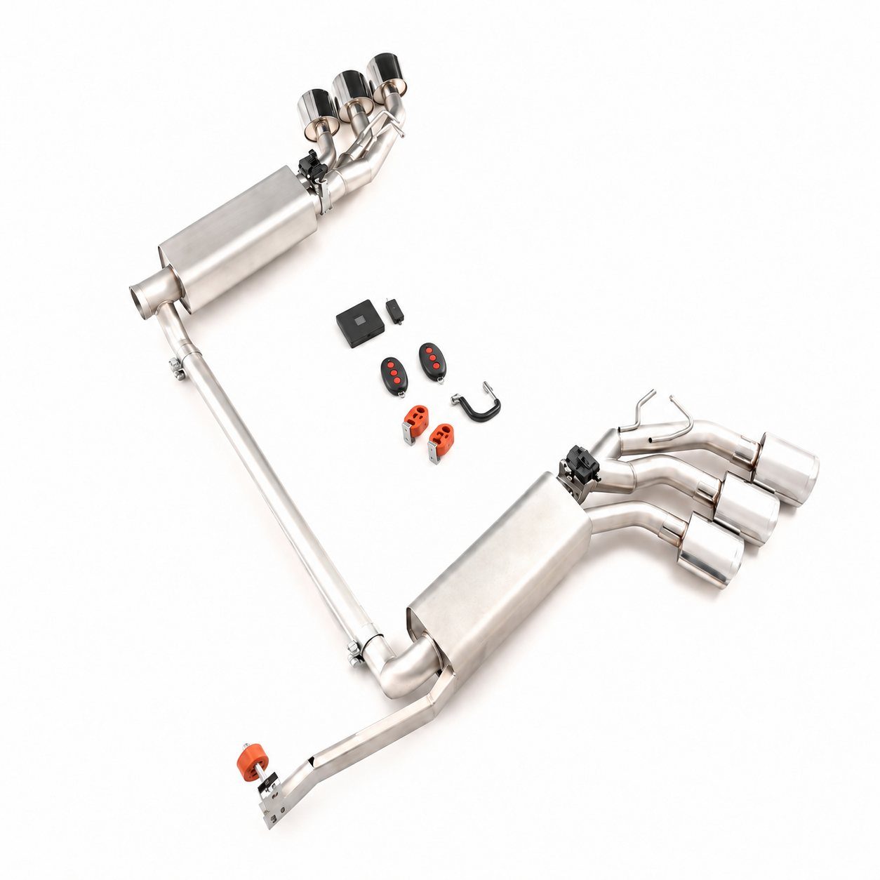 Mercedes-Benz G350 2.0T 2020 Abgasanlage, sechs Endrohre