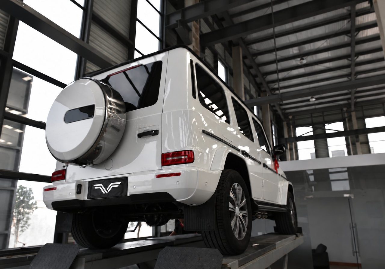 Mercedes-Benz G350 2.0T 2020 Abgasanlage, sechs Endrohre