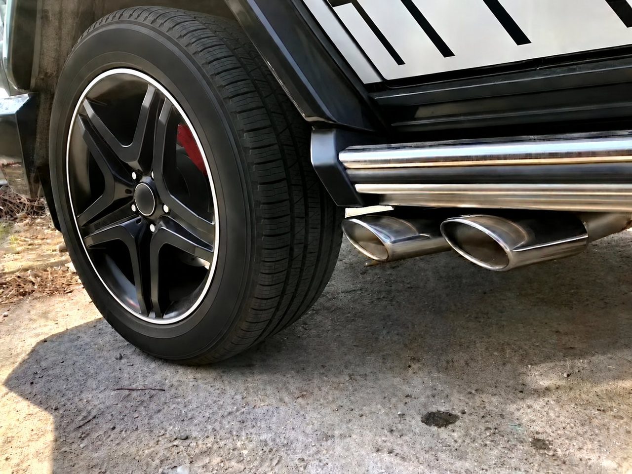 Mercedes-Benz G500 / G55 / G63 W464 5.5T / 4.0T Stainless, quad tips