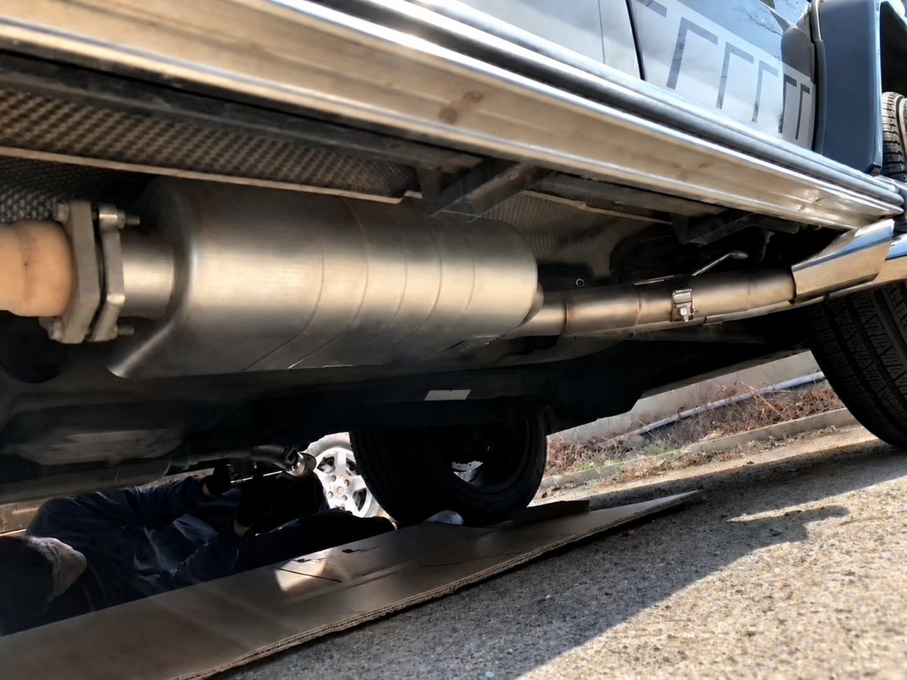 Mercedes-Benz G500 / G55 / G63 W464 5.5T / 4.0T Abgasanlage aus Titan, Vierrohr