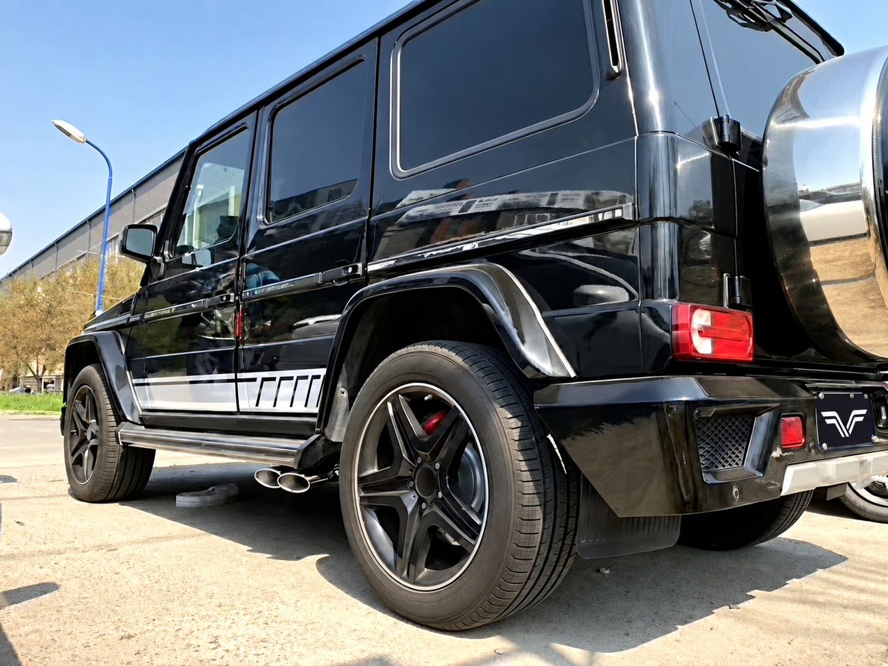 Mercedes-Benz G500 / G55 / G63 W464 5.5T / 4.0T Abgasanlage aus Titan, Vierrohr