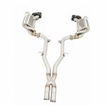 Mercedes-Benz W218 CLS63 Cat-back, brushed finish — 6