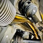 Porsche 718 2.0T / 2.5T Titanium Rear section, gold finish — 14