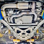 Porsche 718 2.0T / 2.5T Titanium Rear section, gold finish — 2