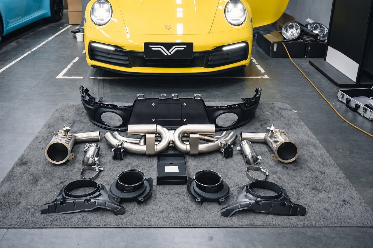 Porsche 911 992 Abgasanlage aus Edelstahl