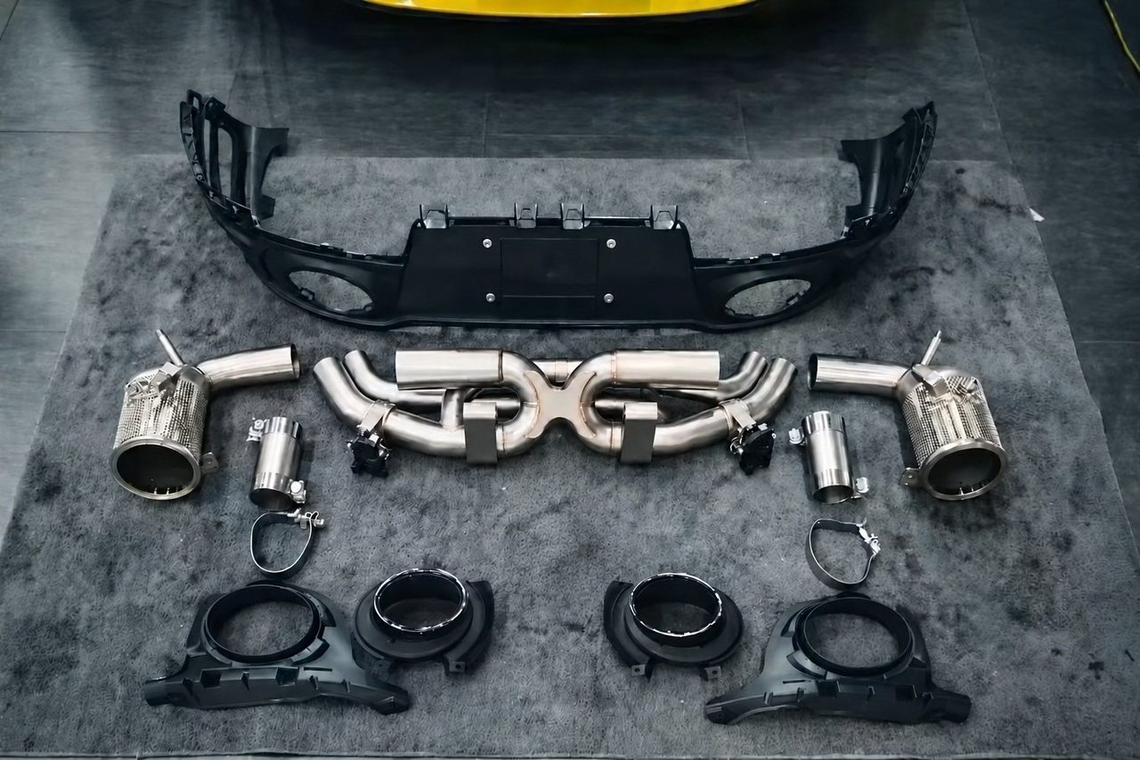 Porsche 911 992 Abgasanlage aus Edelstahl