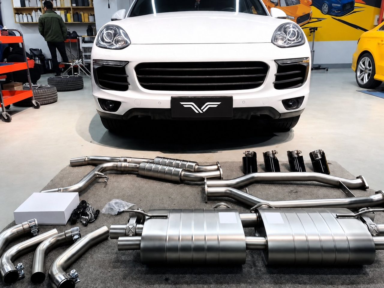 Porsche Cayenne 3.0T Abgasanlage aus Edelstahl