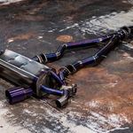 Toyota Supra 3.0T Titanium Cat-back, purple finish — 7