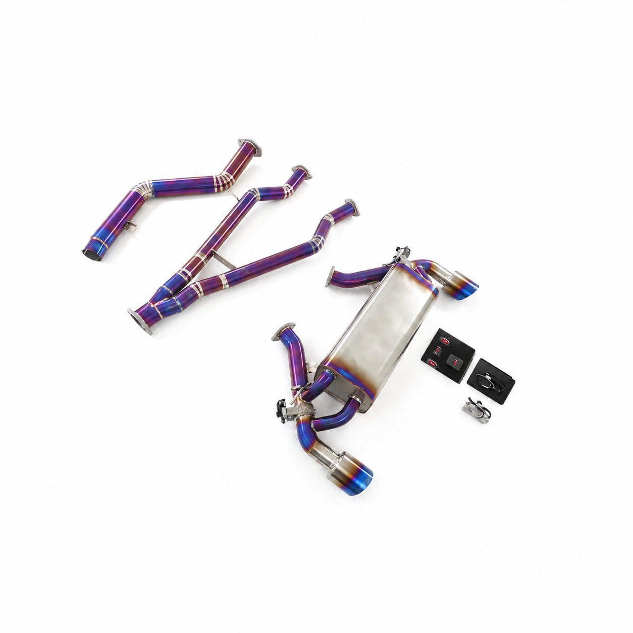 Toyota Supra 3.0T Cat-Back aus Titan, Finish violett