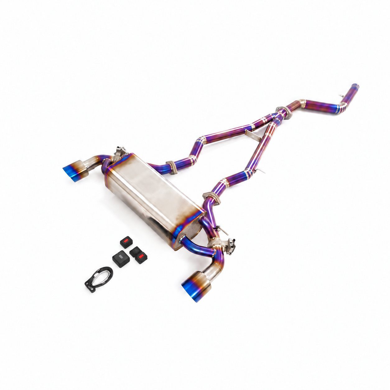 Toyota Supra 3.0T Cat-Back aus Titan, Finish violett